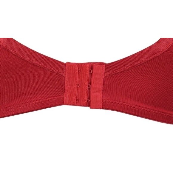 Just Try Me Bra 40 C UW Red Lightly Padded Balcony Shoulder Comfort Strap NWOT - Picture 5 of 8